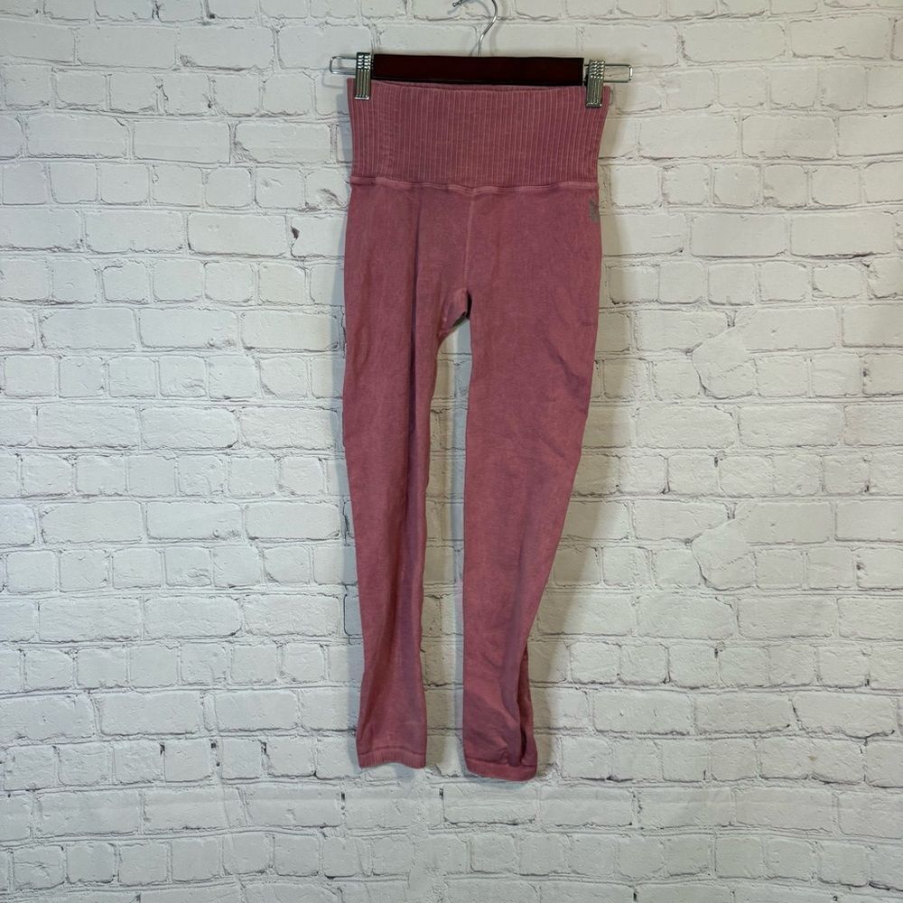 FP Movement by Free people Heathered Pink Seamless High-Waist Leggings
